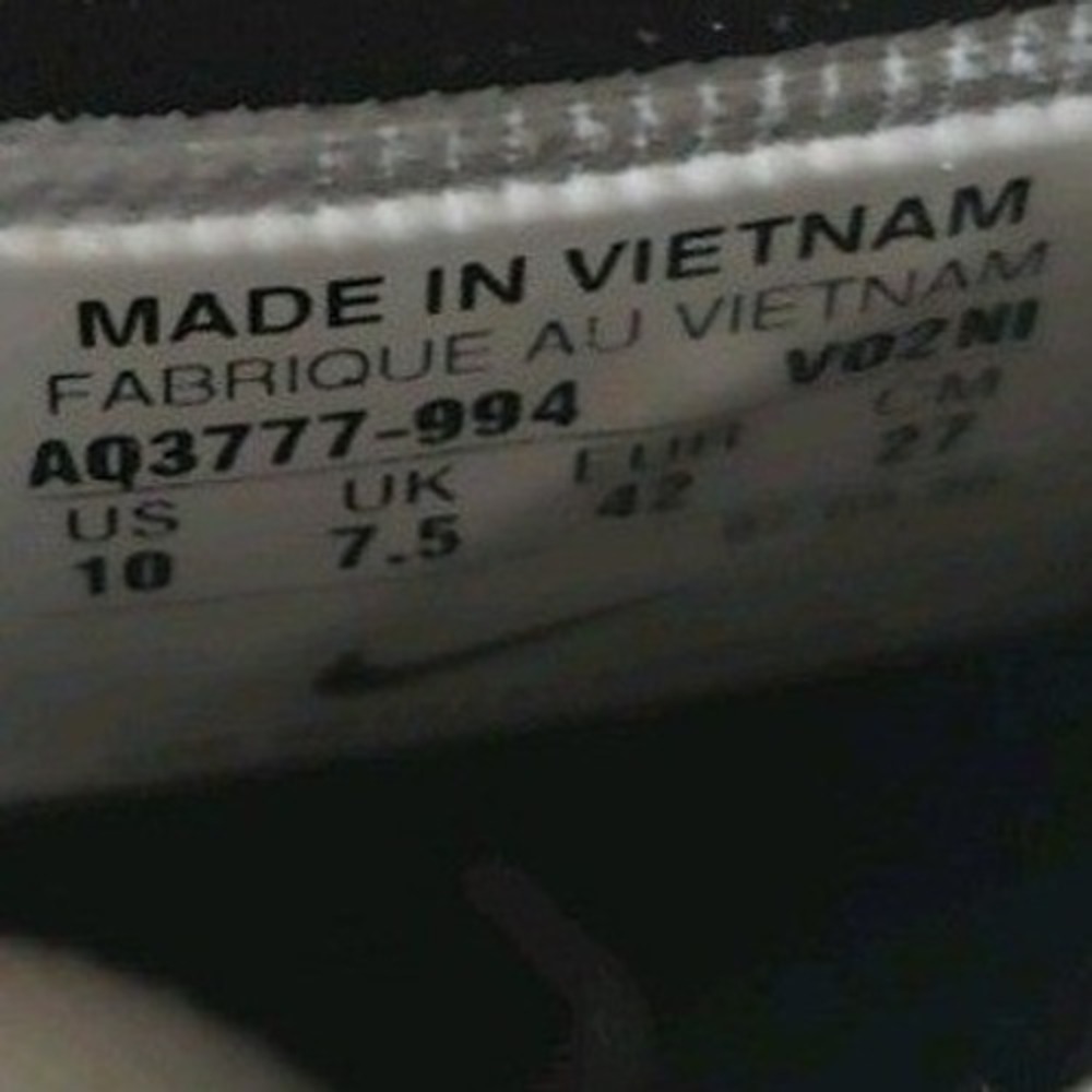 Nike Air Force 1 High Top Sneakers Mens 10 Black White Gum Panda by You Custom - Picture 6 of 7